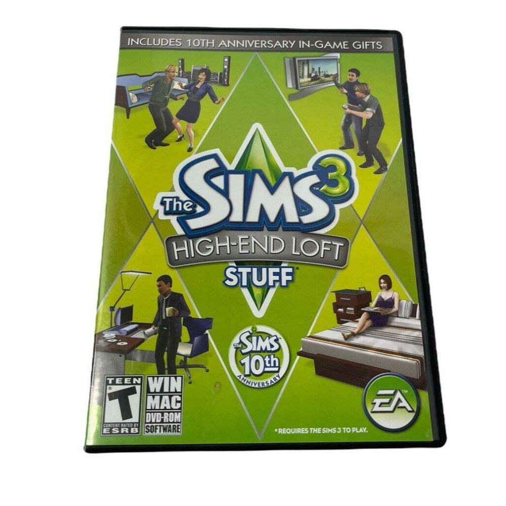 Sims 3 High End Loft Stuff PC Expansion Pack WIN/MAC PC Game 10th Anniversary